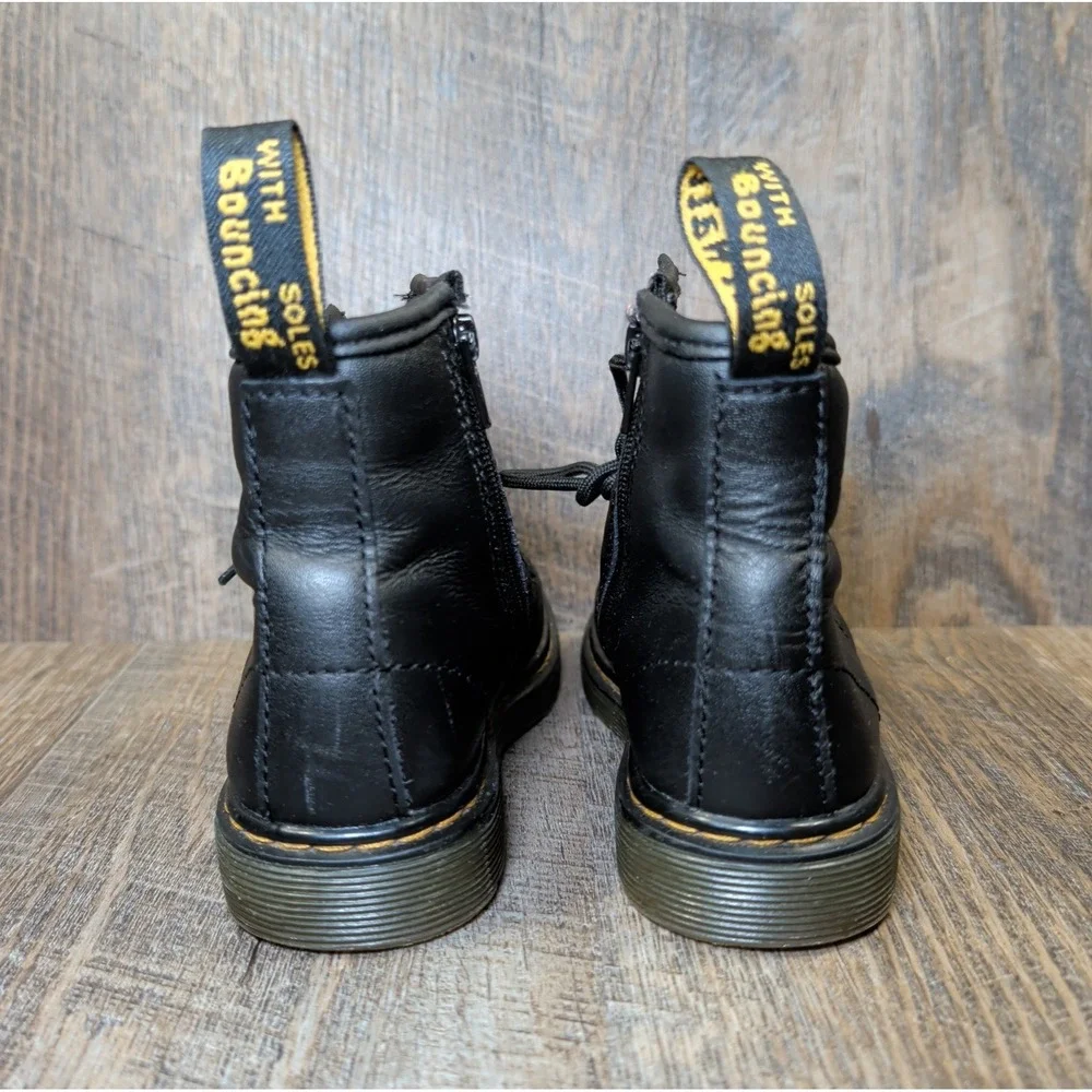 Dr Martens 1460 T Boot Black Toddler Size 10 Kids Girls Boys Size 10 Side Zip